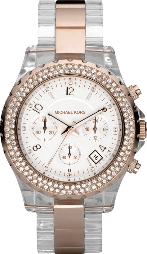 reloj transparente michael kors